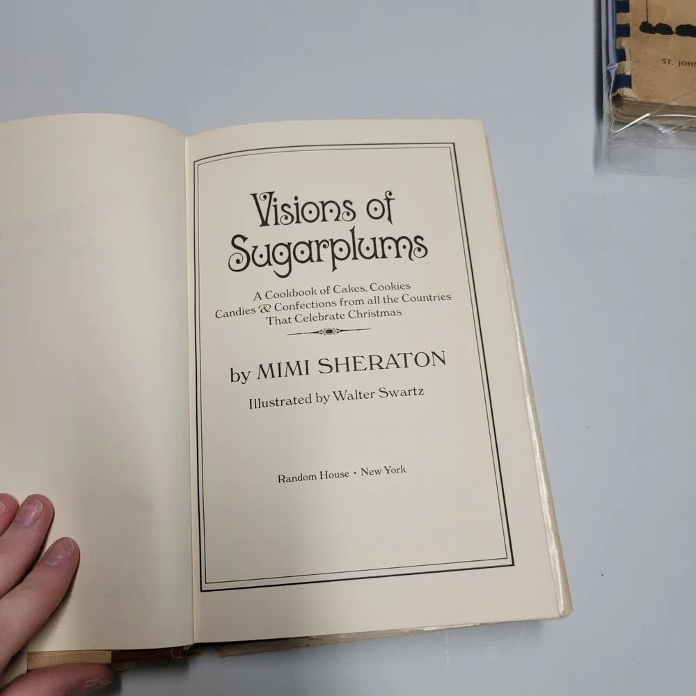 Visions of Sugarplums Mimi Sheraton 1968 Christmas Cookbook Book Club Edition